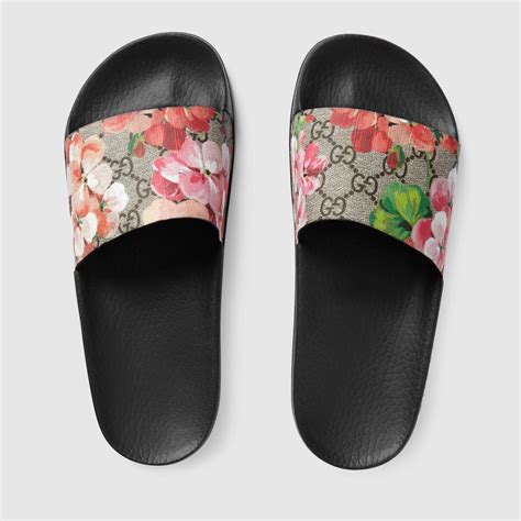 gucci blooms sliders|Gucci floral slides nordstrom.